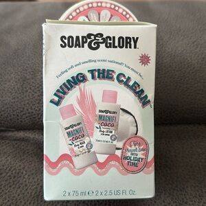 New Soap & Glory "Living the Clean" Magnifi-coco Clean & Cream Duo Gift Set